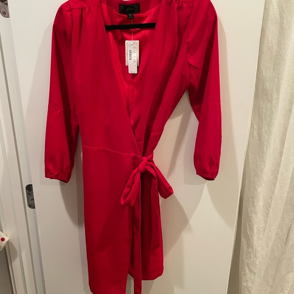 J. Crew Wrap Dress 365 Crepe - Picture 5 of 10